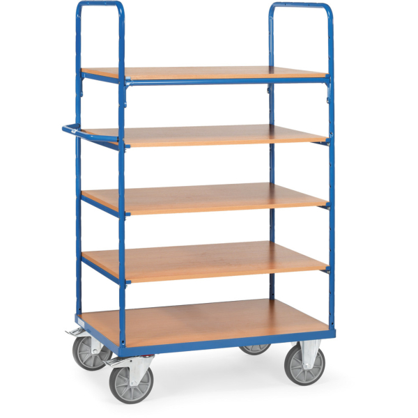 4017976083421 - Fetra Etagenwagen mit 5 Böden aus Holz Fetra Etagenwagen mit 5 Böden aus Holz 1000x600mm Ladefläche 1000x700mm Ladefläche