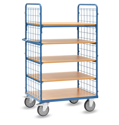 Etagenwagen 5B&ouml;den +Drahtgitter 1000x700mm