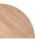 Verkettungsplatte VHE, 80x80cm (BxT), Viertelkreis, nussbaum, 25mm