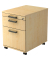 Rollcontainer VAC20/3/3/SG Solid, ahorn, 3 Schubladen, Holz, melaminharzbeschichtet, abschlie&szlig;bar