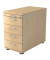 Standcontainer Solid VSC50/3 Holz ahorn, 4 normale Schubladen, mit extra Utensilienauszug, abschlie&szlig;bar