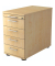 Standcontainer VSC50/3 Solid, ahorn, 5 Schubladen, Spanplatte, melaminbeschichtet, abschlie&szlig;bar