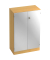 Aktenschrank V6 V6550/6/S/SG, abschlie&szlig;bar, 3 OH, silber/buche, 80x127x42cm (BxHxT)