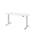 Sitz-Steh-Schreibtisch XDSM, elektrisch h&ouml;henverstellbar, 63-127cm (H), 180x80cm (BxT), rechteckig, wei&szlig; / silber