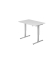 Sitz-Steh-Schreibtisch XMST, elektrisch h&ouml;henverstellbar, 71-120cm (H), 120x80cm (BxT), rechteckig, wei&szlig; / silber