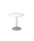 Besprechungstisch VSTF, 74,5cm (H), 80x80cm (BxT), rund, wei&szlig; / silber