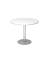 Besprechungstisch VSTF, 74,5cm (H), 100x100cm (BxT), rund, wei&szlig; / silber