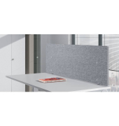 Tischtrennwand grau 159,5 x 50,0 cm