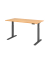 Sitz-Steh-Schreibtisch XMKA, elektrisch h&ouml;henverstellbar, 70-120cm (H), 160x80cm (BxT), rechteckig, buche / graphit