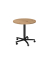 Besprechungstisch VST, sufenlos &uuml;ber Gasdruckfeder h&ouml;henverstellbar 72-114cm (H), 80x80cm (BxT), rund, asteiche / schwarz