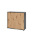 Schiebet&uuml;renschrank V1752/V1753 V1753S/G/R/RE, abschlie&szlig;bar, 3 OH, graphit/asteiche, 120x110x40cm (BxHxT)