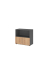 Regalschrank FlexWall VFW28T1KG/G/R/BS, nein, 2 OH, grafit/asteiche, 80x74,6x40cm (BxHxT)
