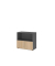Regalschrank FlexWall VFW28T1KG/G/E/BS, nein, 2 OH, grafit/eiche, 80x74,6x40cm (BxHxT)