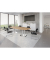 Konferenztisch K-Serie, 75,5cm (H), 280x85-130cm (BxT), 10 Personen, Tonnenform, asteiche / chrom