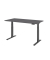 Sitz-Steh-Schreibtisch Basic, elektrisch h&ouml;henverstellbar, 64-129cm (H), 160x80cm (BxT), rechteckig, graphit / graphit