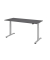 Schreibtisch XMST, elektrisch h&ouml;henverstellbar, 73-119cm (H), 180x80cm (BxT), rechteckig, graphit / silber