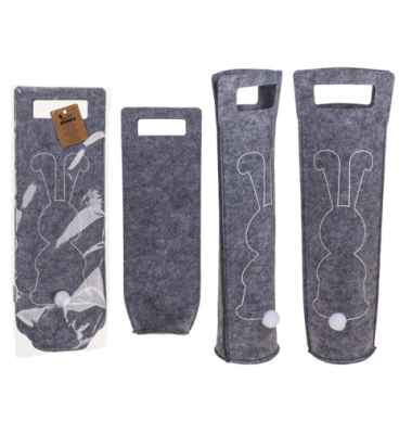 Filz-Weintasche Osterhase 15x41x9cm