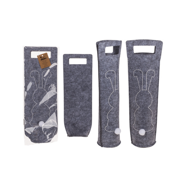 Out of the Blue Filz-Weintasche Osterhase 15x41x9cm 4029811474981 Out of the Blue
