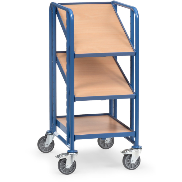 4017976023816 - Fetra fetra 2381 Etagenwagen Stahl pulverbeschichtet Traglast (max) 250 kg Brillantblau (RAL 5007)