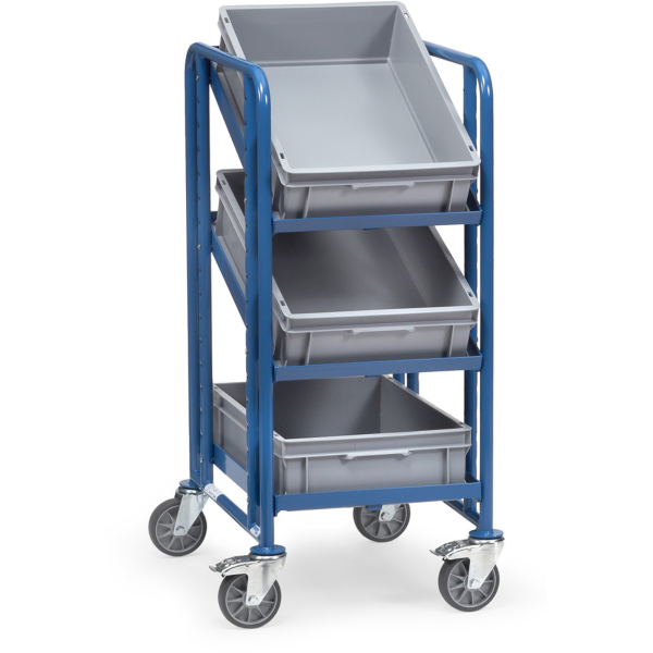 4017976023823 - Fetra 2382 Eurokastenwagen Stahl pulverbeschichtet Traglast (max) 200 kg Brillantblau (RAL 5007)