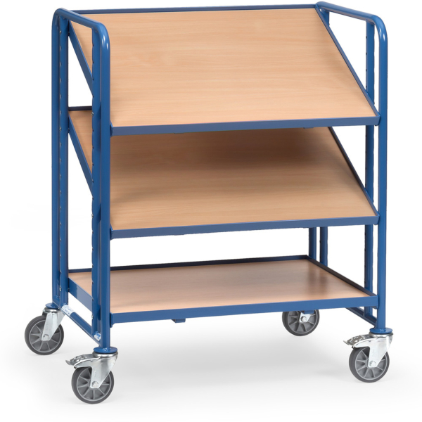 4017976023915 - Fetra 2391 Etagenwagen Stahl pulverbeschichtet Traglast (max) 250 kg Brillantblau (RAL 5007)