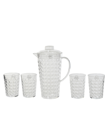 Kanne mit 4 Gl&auml;sern