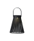 Solar Laterne wicker schwarz
