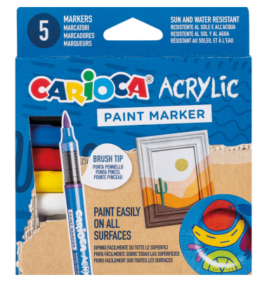 Acrylic-Marker mit Pinsel-Spitze