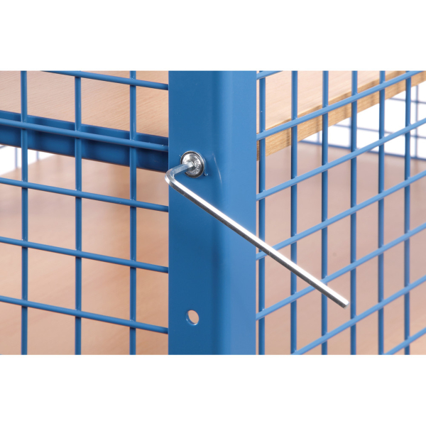 4017976019154 - Fetra fetra 3393 Schrankwagen Stahl pulverbeschichtet Traglast (max) 750 kg Brillantblau (RAL 5007)