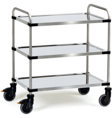Edelstahlwagen 3B&ouml;den 800x500mm