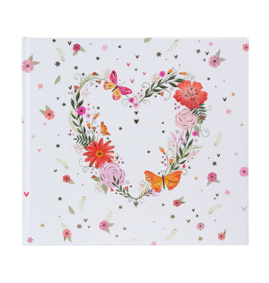 G&auml;stebuch 50 001, Floral Embrace, 100 Seiten