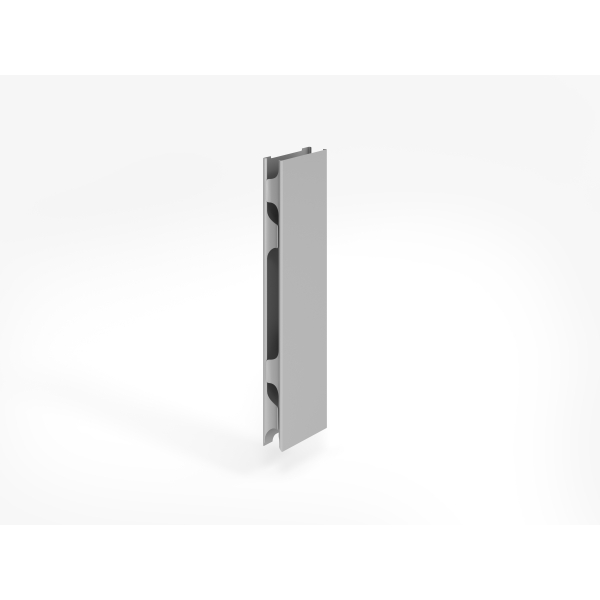 4032062183526 - Seitenblenden Breno für Schreibtische Breno vertikale Kabelführung im Fuß 2 Stück Silber