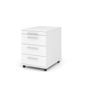 Basic 1606 Rollcontainer wei&szlig; 4 Ausz&uuml;ge 42,8 x 58,0 x 59,0 cm