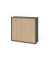 Schiebet&uuml;renschrank 1753S V1753S/G/E/BS, abschlie&szlig;bar, 3 OH, graphit/eiche, 120x110x40cm (BxHxT)