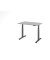 Sitz-Steh-Schreibtisch VXDSM, elektrisch h&ouml;henverstellbar, 63,5-128,5cm (H), 120x80cm (BxT), rechteckig, lichtgrau / graphit