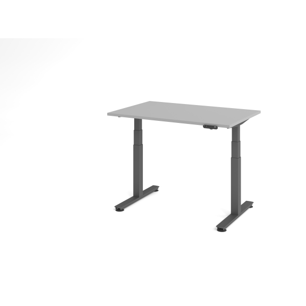 4032062306680 - Sitz-Steh-Schreibtisch VXDSM elektrisch höhenverstellbar 635-1285cm (H) 120x80cm (BxT) rechteckig lichtgrau   graphit 403