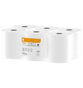 Rollenhandt&uuml;cher Satino HiCycle 319190, Au&szlig;enabrollung, 2-lagig, hochwei&szlig;, Recyclingpapier