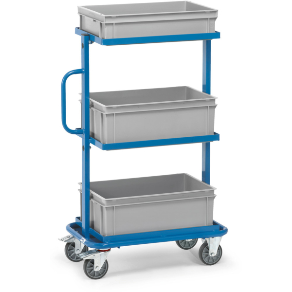 Fetra Gesamttragfähigkeit 200 kg 32902 Etagenwagen Stahl pulverbeschichtet Traglast (max) 200 kg Brillantblau (RAL 5007)