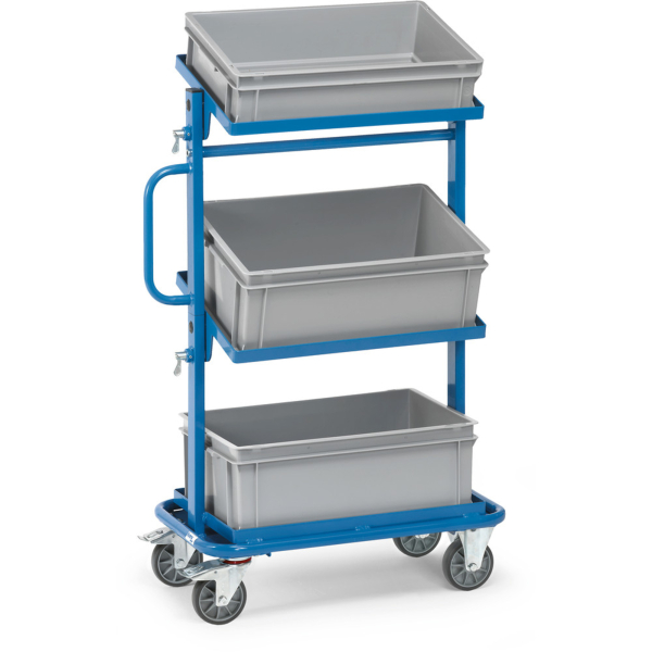 Fetra Gesamttragfähigkeit 200 kg 32912 Etagenwagen Stahl pulverbeschichtet Traglast (max) 200 kg Brillantblau (RAL 5007)