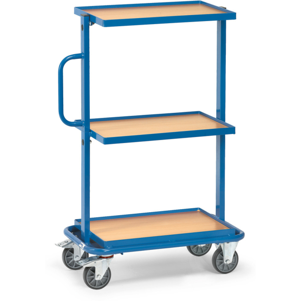 Fetra Gesamttragfähigkeit 200 kg 32901 Etagenwagen Stahl pulverbeschichtet Traglast (max) 200 kg Brillantblau (RAL 5007)