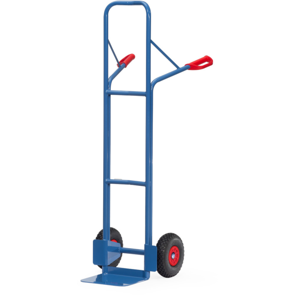 4017976131184 - Stahlrohrkarre Höhe 1600 mm Schaufel 250x320mm Polyurethanbereifung - Fetra