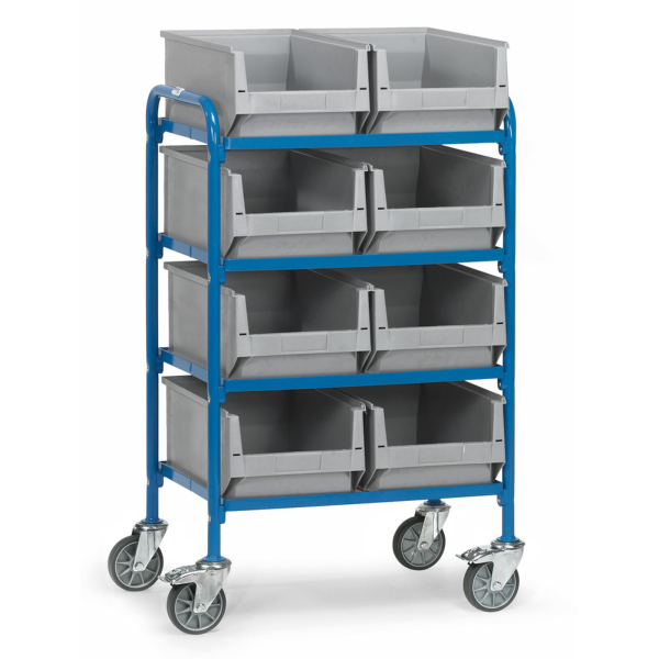 Fetra 32931 Etagenwagen Stahl pulverbeschichtet Traglast (max) 250 kg Brillantblau (RAL 5007)