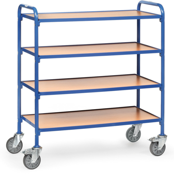 Fetra 32940 Etagenwagen Stahl pulverbeschichtet Traglast (max) 250 kg Brillantblau (RAL 5007)