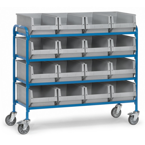 Fetra fetra 32951 Etagenwagen Stahl pulverbeschichtet Traglast (max) 250 kg Brillantblau (RAL 5007)