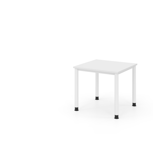 4032062335550 - Schreibtisch VHS manuell höhenverstellbar 81cm (H) 80x80cm (BxT) Weiß   weiß 4032062335550 Hammerbacher