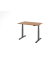 Sitz-Steh-Schreibtisch VXDSM, elektrisch h&ouml;henverstellbar, 63,5-128,5cm (H), 120x80cm (BxT), rechteckig, nussbaum / graphit