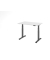 Sitz-Steh-Schreibtisch VXDSM, elektrisch h&ouml;henverstellbar, 63,5-128,5cm (H), 120x80cm (BxT), rechteckig, wei&szlig; / graphit