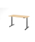 Sitz-Steh-Schreibtisch VXDSM, elektrisch h&ouml;henverstellbar, 63,5-128,5cm (H), 160x80cm (BxT), rechteckig, ahorn / graphit
