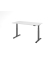 Sitz-Steh-Schreibtisch VXDSM, elektrisch h&ouml;henverstellbar, 63,5-128,5cm (H), 160x80cm (BxT), rechteckig, wei&szlig; / graphit