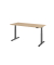 Sitz-Steh-Schreibtisch VXDSM, elektrisch h&ouml;henverstellbar, 63,5-128,5cm (H), 180x80cm (BxT), rechteckig, eiche / graphit